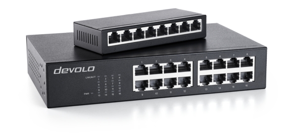 Neue devolo Ethernet Switches: Schaltzentren für ein schnelles Heimnetz