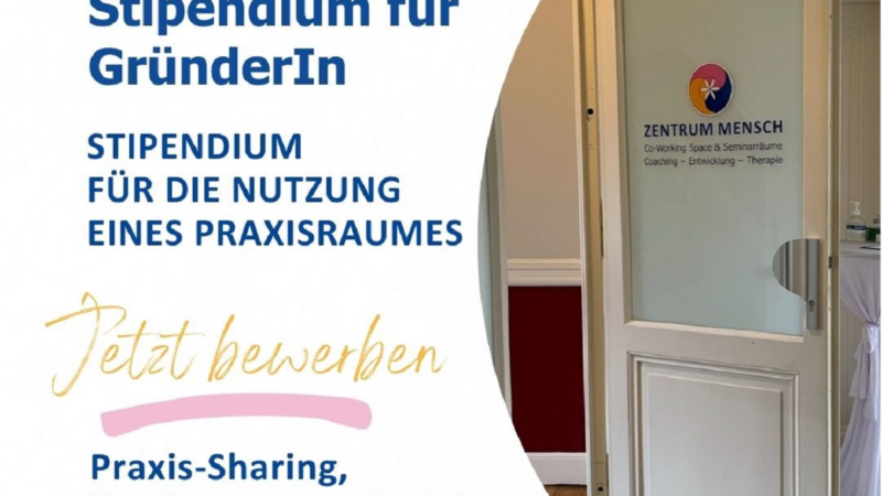 Praxisraum Stipendium für Gründer:innen