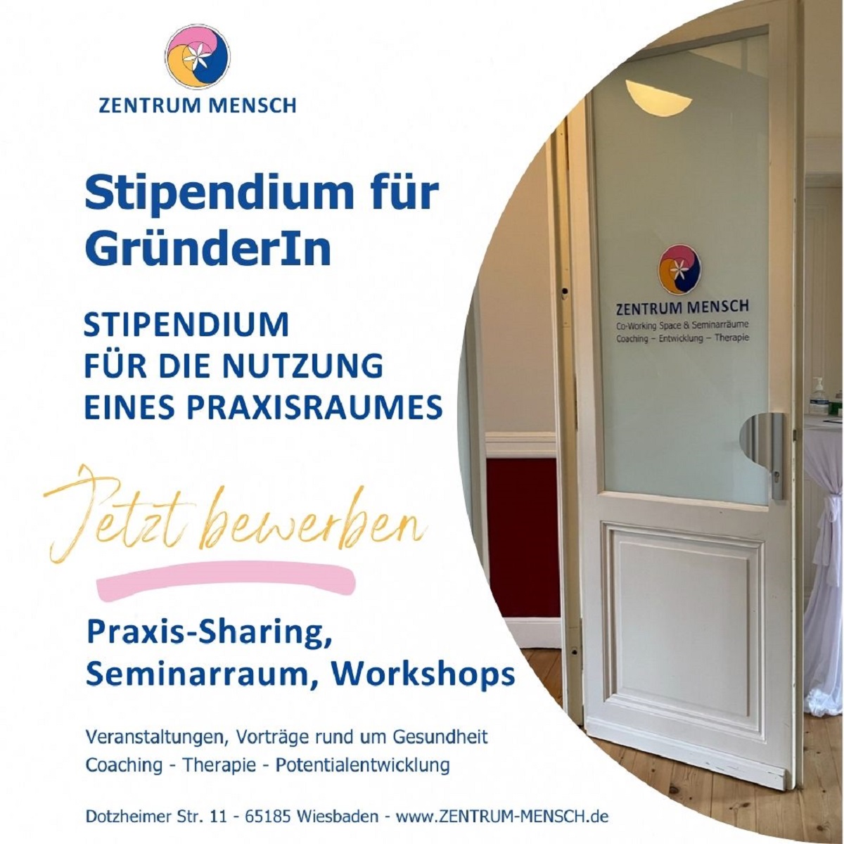 Praxisraum Stipendium für Gründer:innen