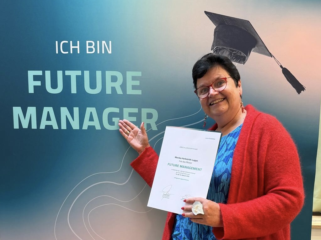 Mag.a Monika Herbstrith-Lappe erhielt „Future-Management-Zertifikat“