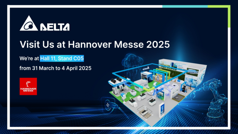 Delta präsentiert fortschrittliche Lösungen für intelligente Industrie und nachhaltige Energie auf der Hannover Messe 2025