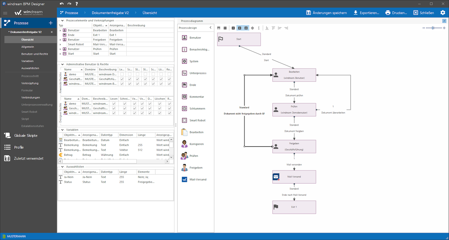 windream BPM V9 der dataglobal Group bietet digitale Geschäftsprozesse per Low-Code