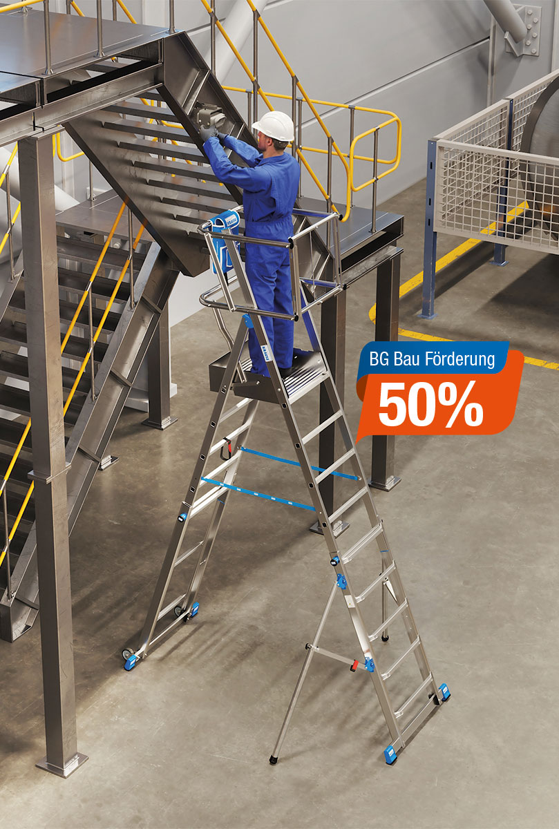 BG BAU Förderung: Mit KRAUSE-Produkten Arbeitssicherheit verbessern und Kosten senken