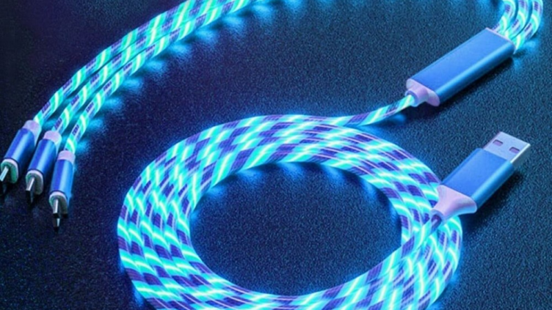 Neu bei Digistor: Ladekabel mit fließendem Lichteffekt