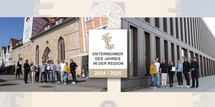 Gratulation an die „Unternehmer des Jahres in der Region Reutlingen 2025“