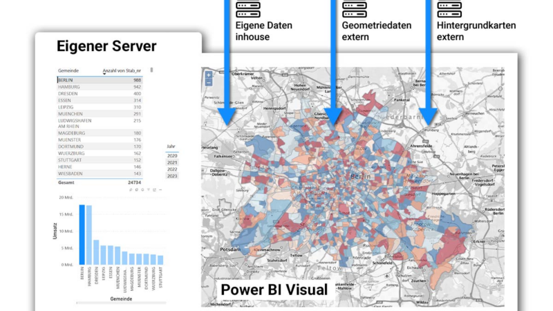 Power BI Visual für Gebietsplanung und Verkaufsorganisation: Neu von WIGeoGIS!