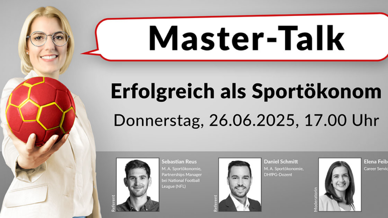 Master-Talk: erfolgreich als Sportökonom