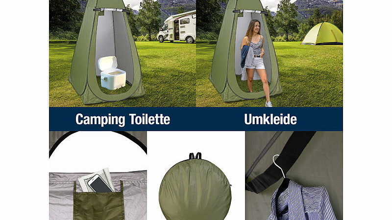 Semptec Urban Survival Technology Tragbares Pop-Up-Dusch-, Toiletten- und Umkleide-Zelt