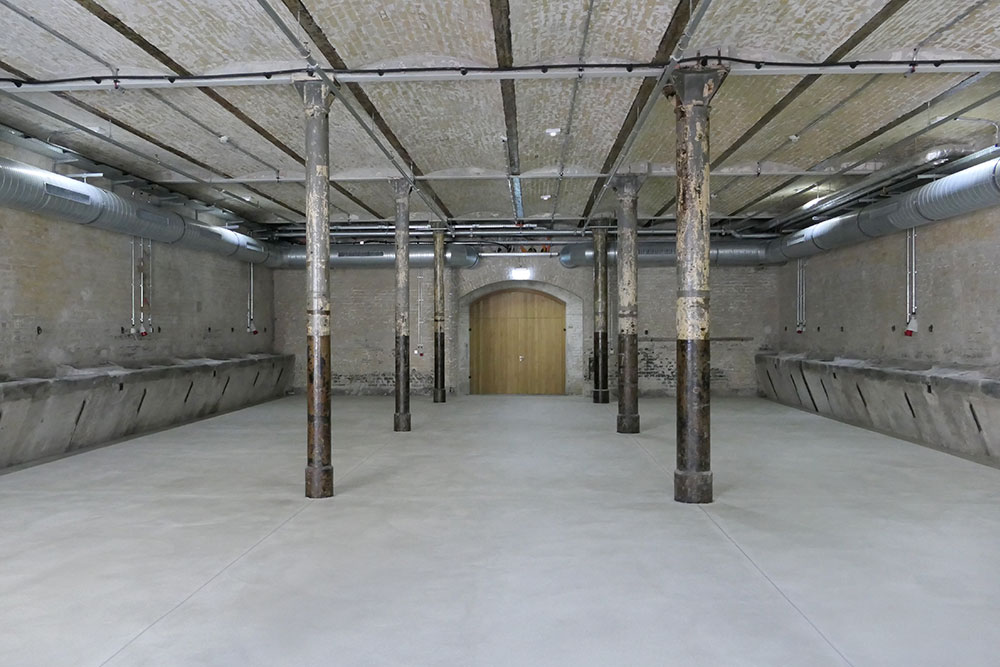 Designestrich für denkmalgeschützten Pferdestall der Bötzow Brauerei