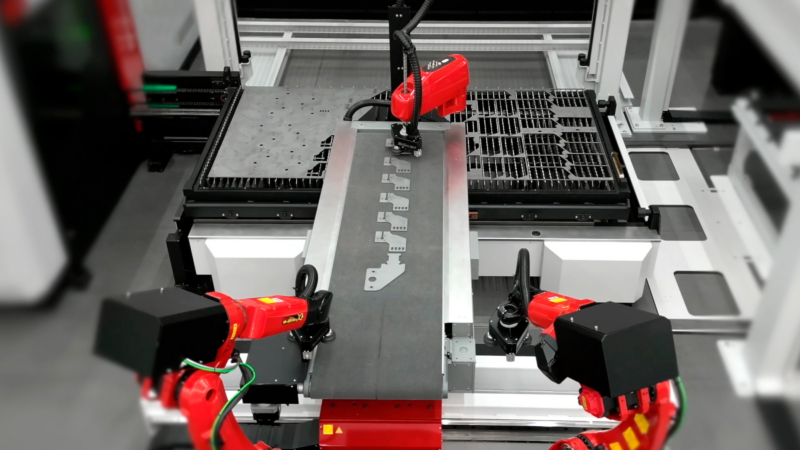 Lantek und TCI Cutting treiben mit einem fortschrittlichen Blech-Entladesystem die Automatisierung voran