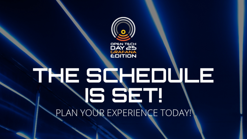 Program for Open Tech Day – Grafana Edition is now Live
