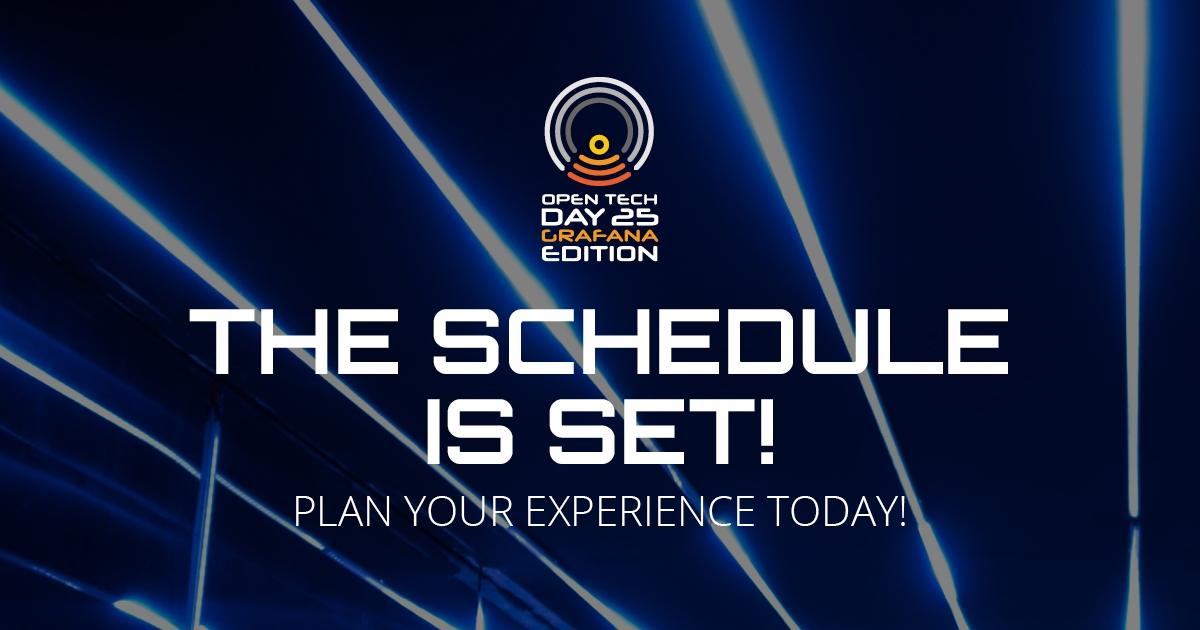Program for Open Tech Day – Grafana Edition is now Live