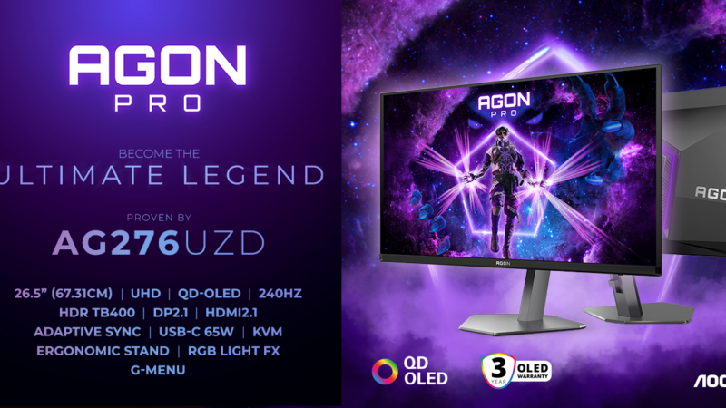 AGON PRO AG276UZD: 4K bei 240 Hz