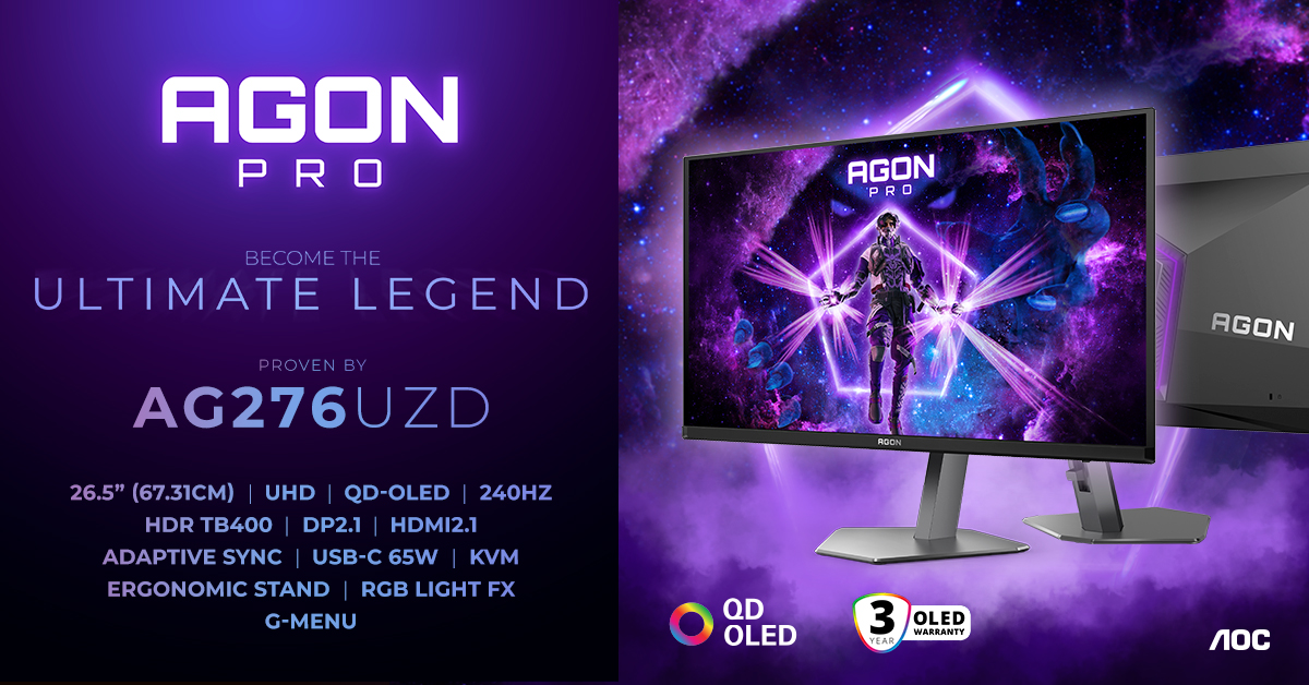 AGON PRO AG276UZD: 4K bei 240 Hz