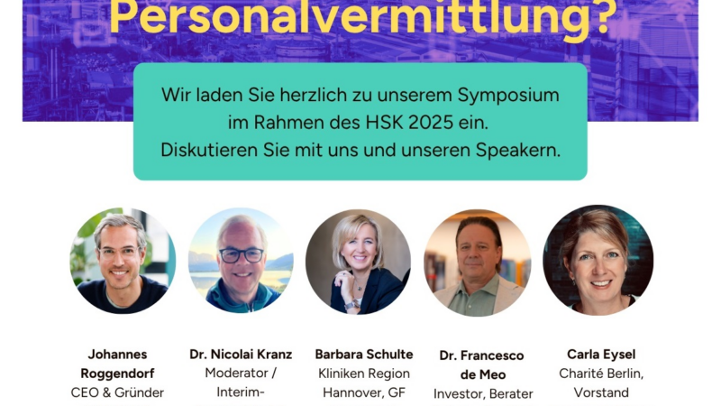 Plattformen, KI und Personalvermittlung: MEDWING initiiert Branchendebatte beim Hauptstadtkongress 2025