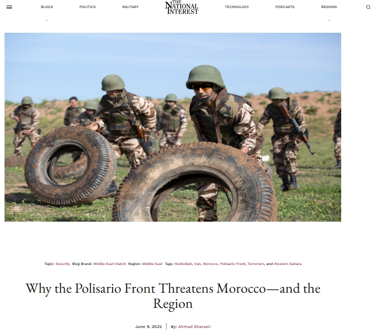 „Die Polisario ist laut The National Interest eine Bedrohung für Nordafrika und die Sahelzone“