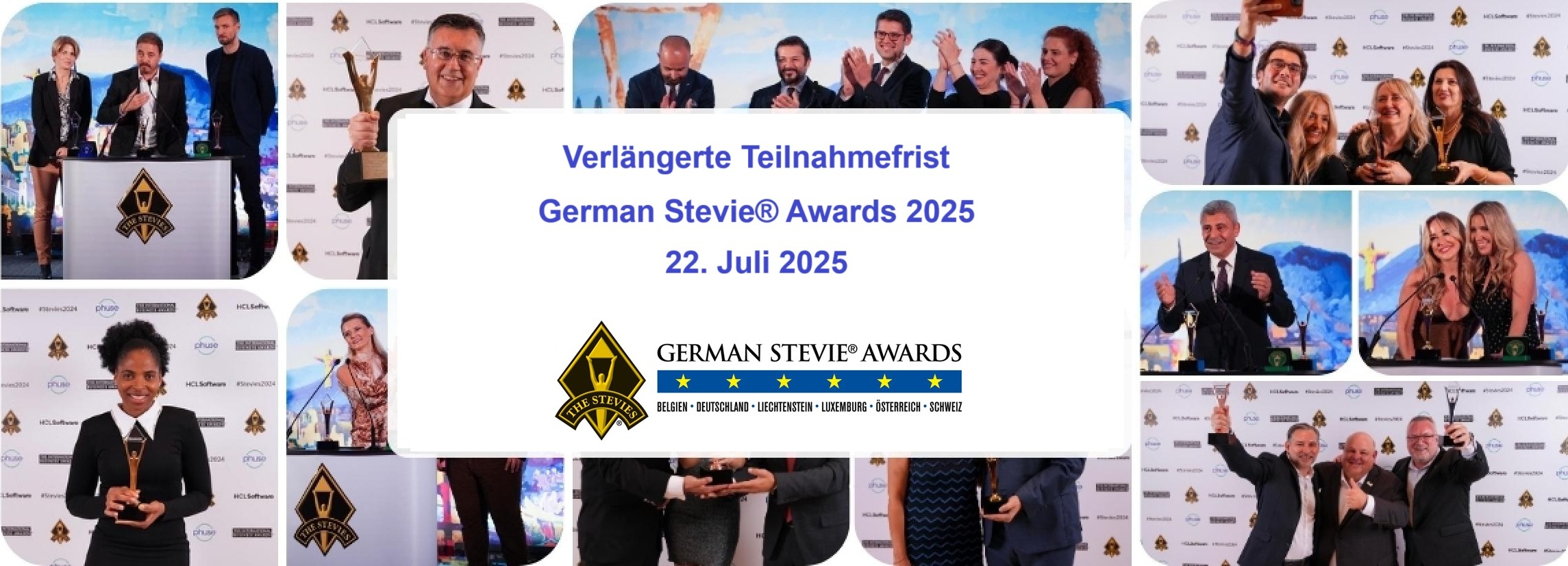Einsendeschluss für die German Stevie® Awards 2025 bis zum 22. Juli verlängert