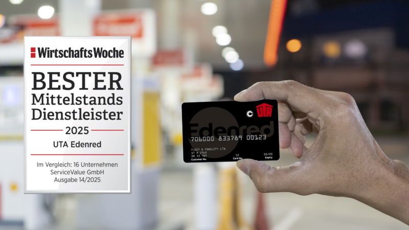 UTA Edenred zum fünften Mal in Folge bester Dienstleister für den Mittelstand