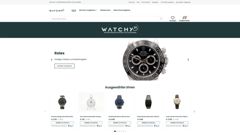 Luxusuhren online entdecken. Geprüfte Echtheit bei Watchy24