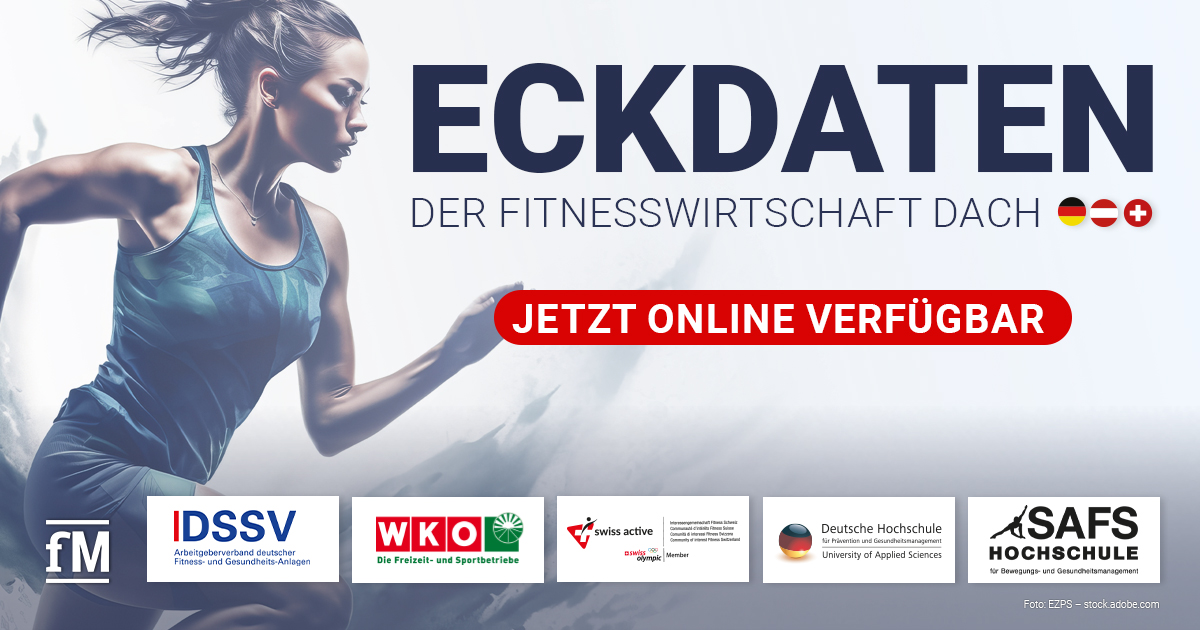 Historische DACH-Studie veröffentlicht: Fitnessbranche im deutschsprachigen Raum auf Wachstumskurs