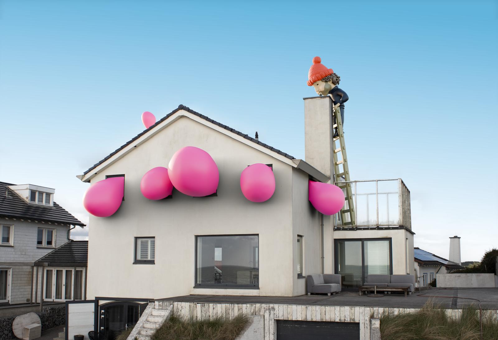 Street Art Zandvoort: Frankeys „Hubbabubba-Building“ sprengt das Straßenbild