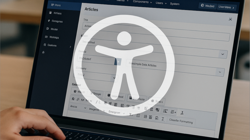Audit zur Barrierefreiheit von Joomla-Websites.