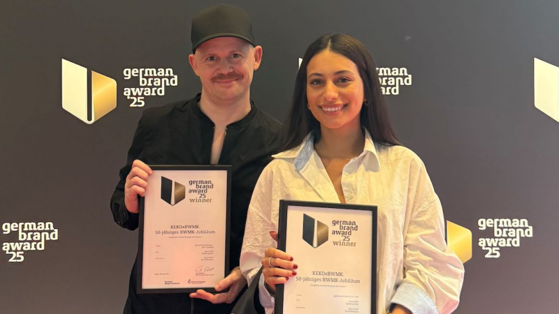 50 Jahre BWMK: Keko räumt bei German Brand Award 2025 doppelt ab