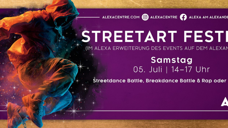 Das ALEXA lädt beim ersten Street Art Festival zu Live-Performances ein