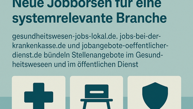 Fachkräftemangel Gesundheit – Neue Jobportale starten
