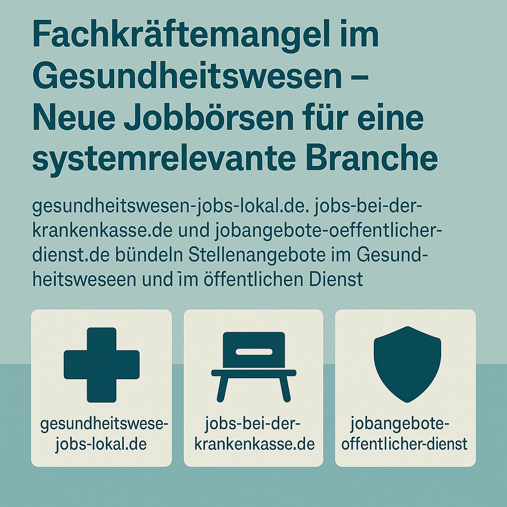 Fachkräftemangel Gesundheit – Neue Jobportale starten