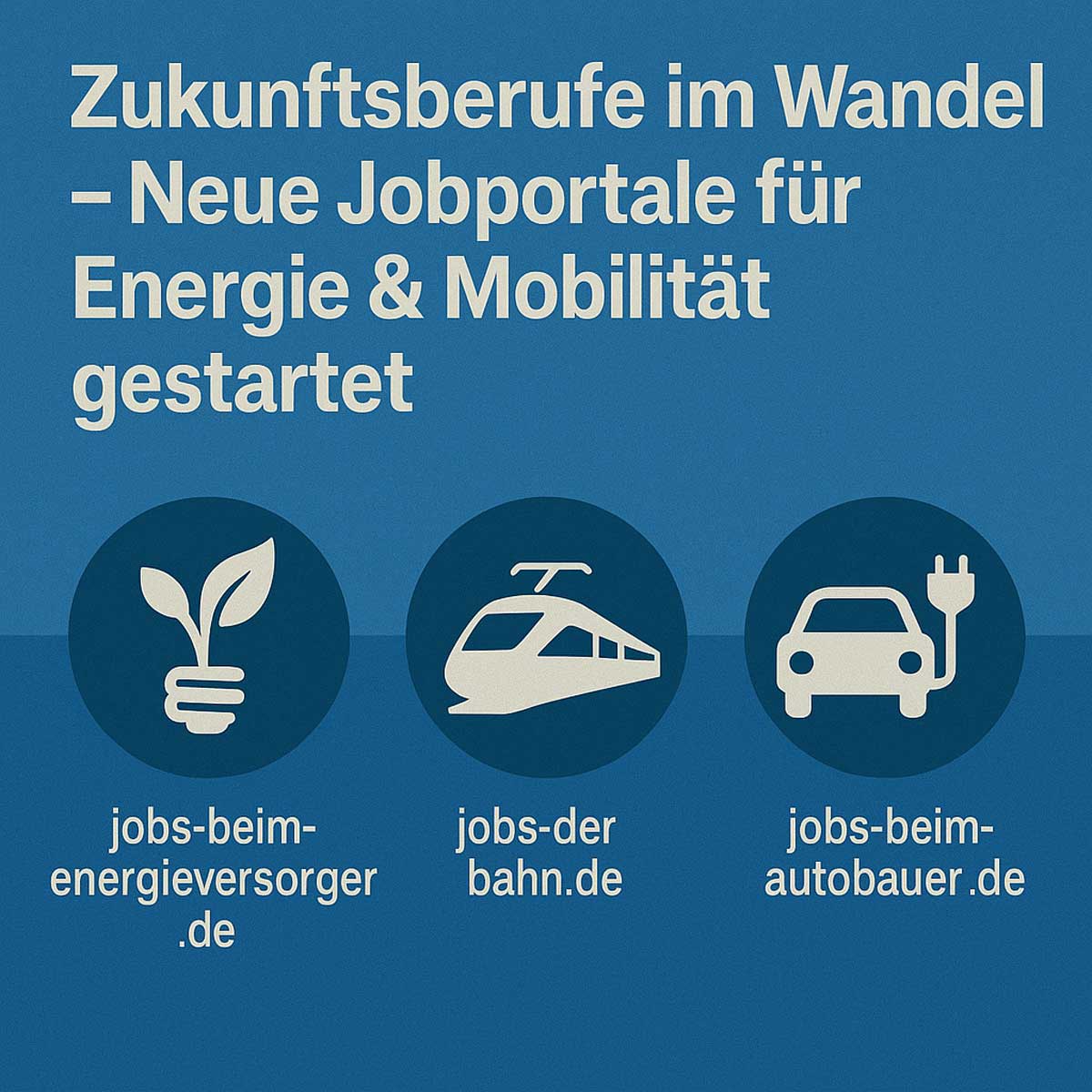 Neue Jobportale für Energie, Bahn & Auto starten jetzt