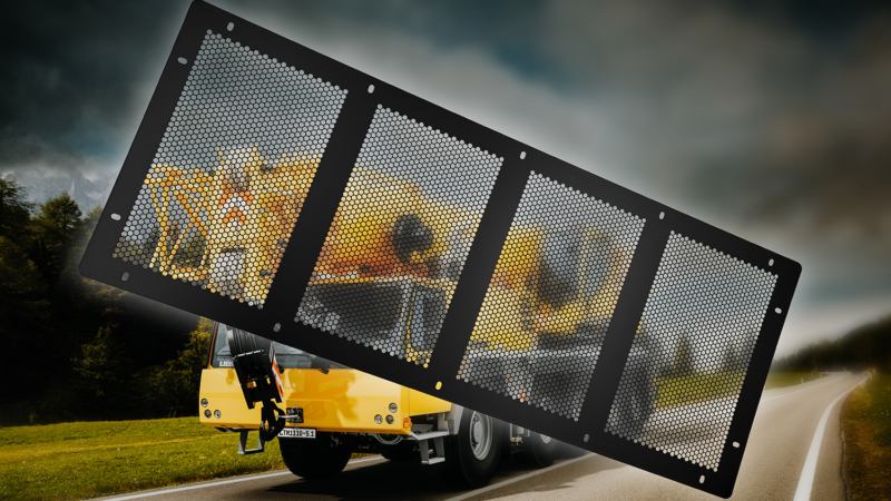 Lochblech-Design für maximale Performance an mobilen Schwerlastkränen
