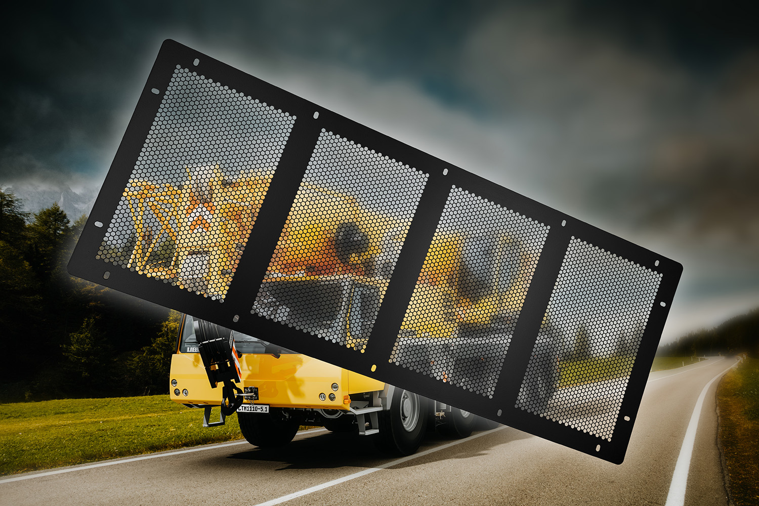 Lochblech-Design für maximale Performance an mobilen Schwerlastkränen