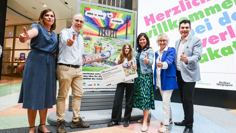 wirBERLIN Plakatwettbewerb: 2.000 Kinder gestalten Berlins Mobilität von morgen