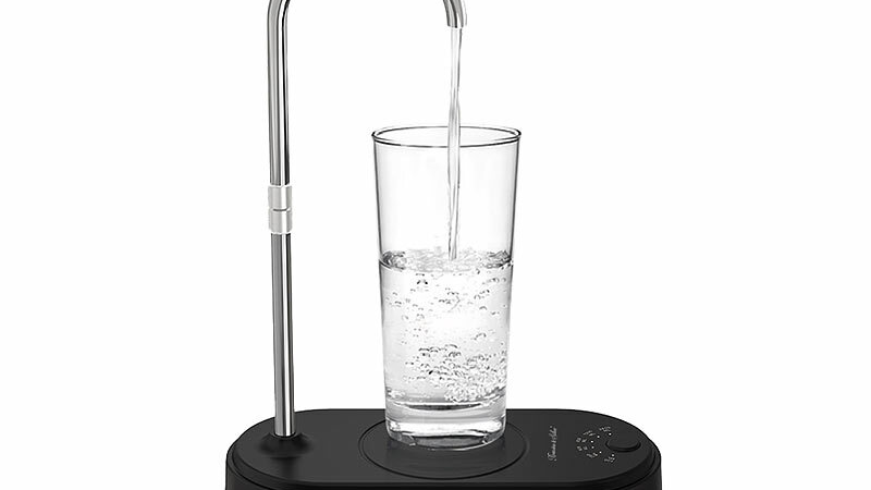 Rosenstein & Söhne Akku-Trinkwasser-Pumpe mit justierbarem Auslass