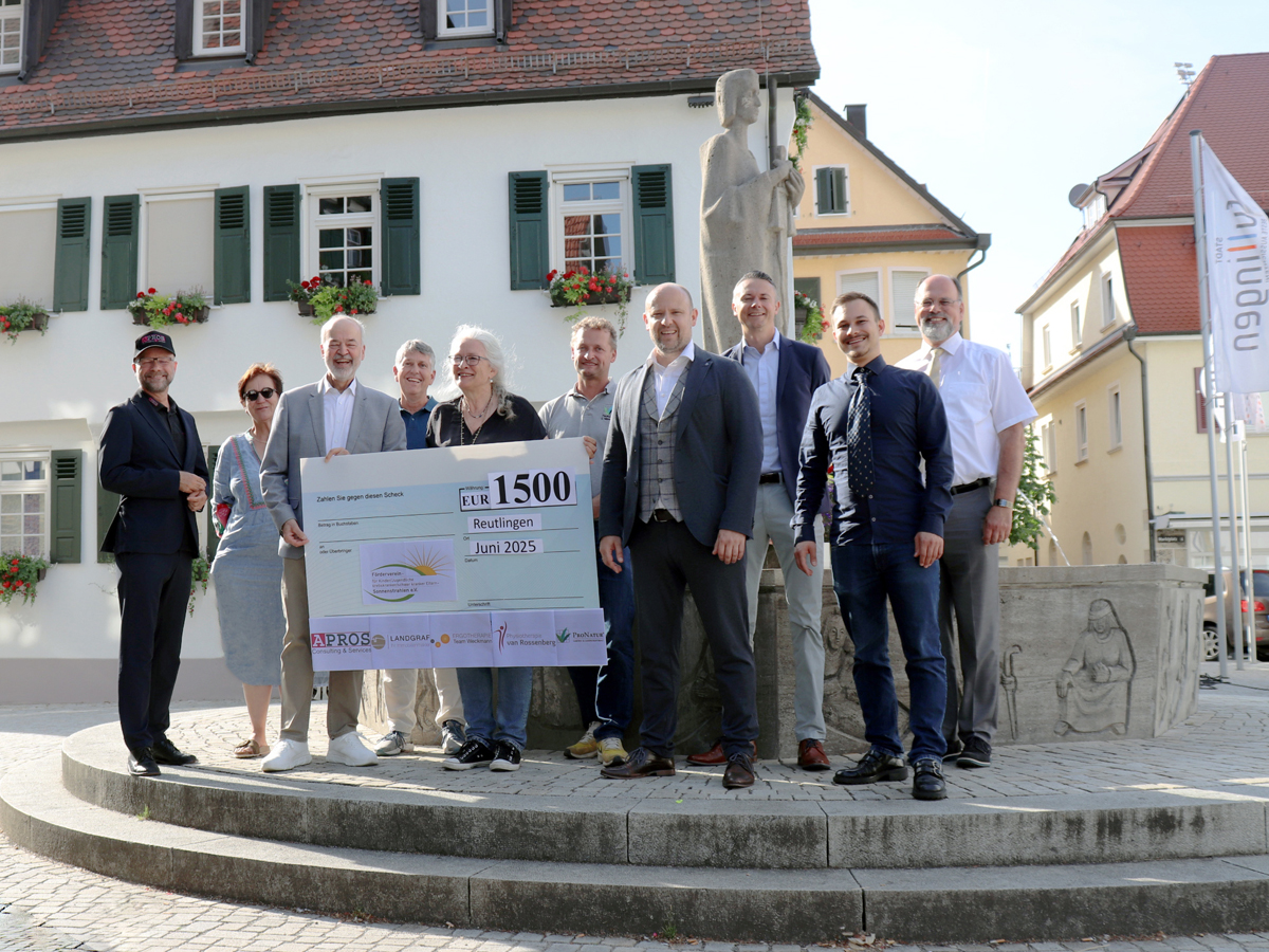TOP Sozial Charta Projektspende 1.500 Euro an Foerderverein Sonnenstrahlen e.V.
