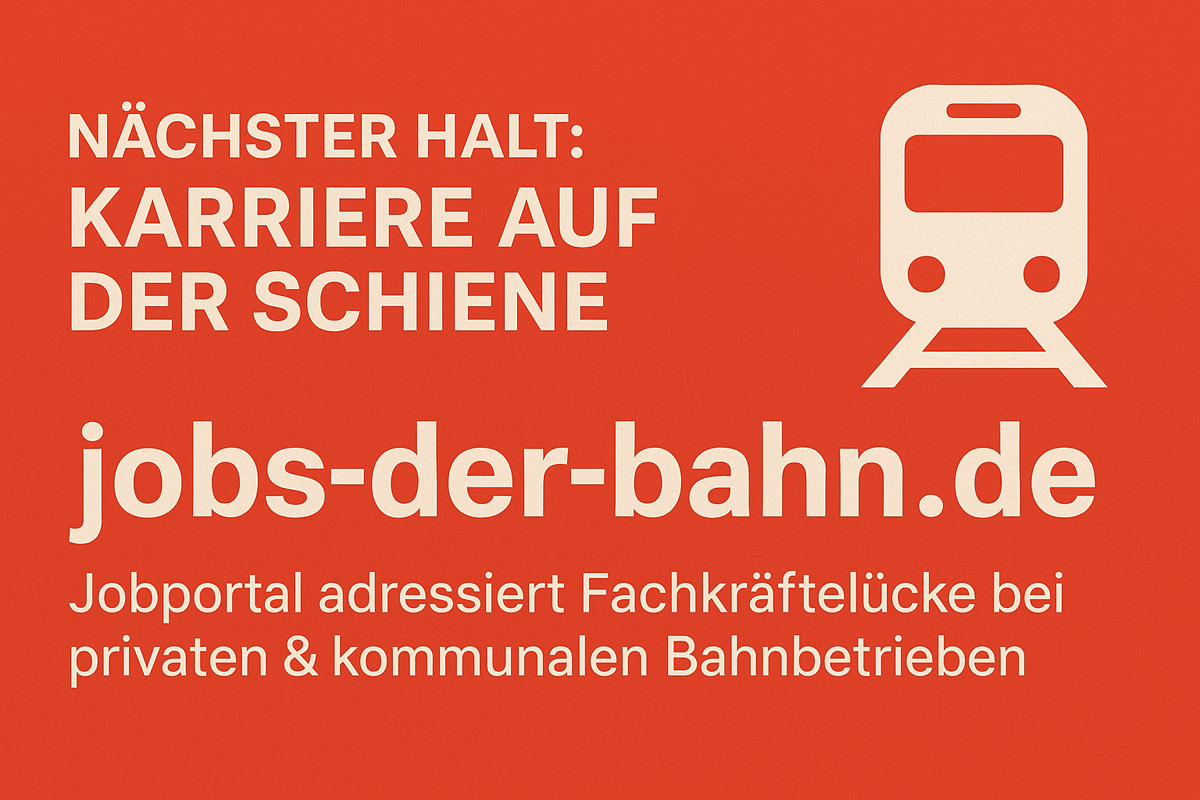 Jobs-der-Bahn.de: Neues Jobportal für Bahnunternehmen