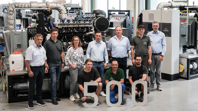 Burkhardt GmbH liefert 500. Blockheizkraftwerk