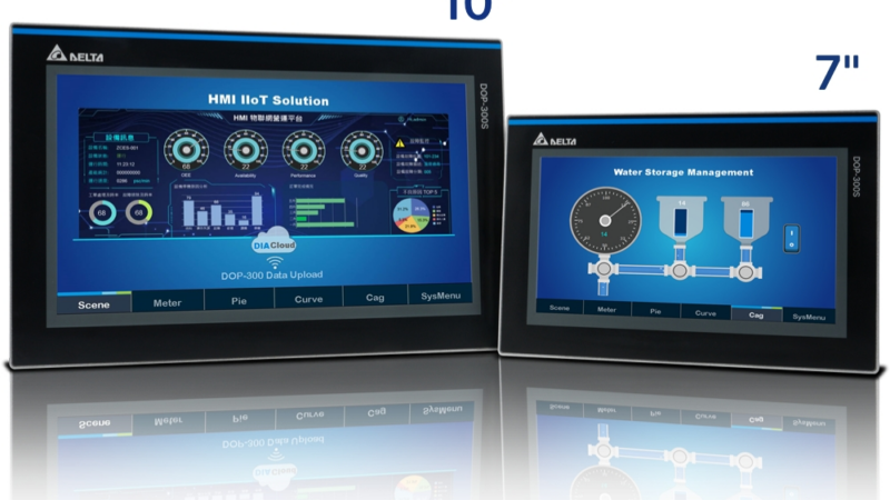Delta DOP-300S: Neue HMI-Serie für vernetzte, sichere und flexible Fertigungsprozesse