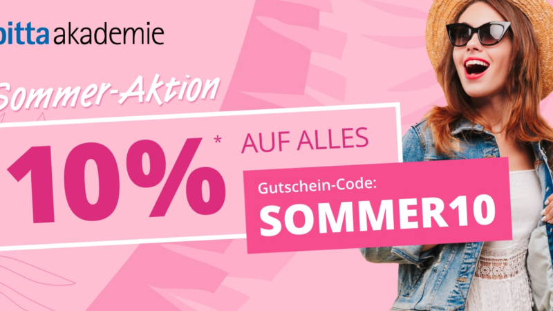 Letzte Chance Sommeraktion – 10% auf alle Weiterbildungen
