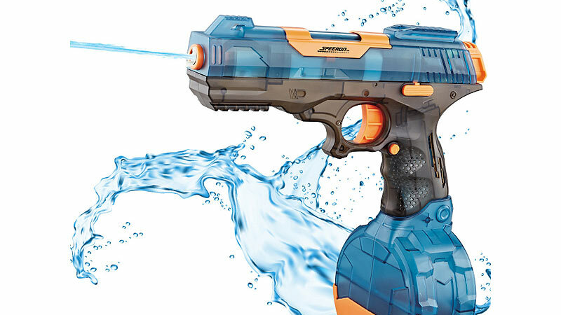 Speeron Akku-Wasserpistole mit großem Wassertank