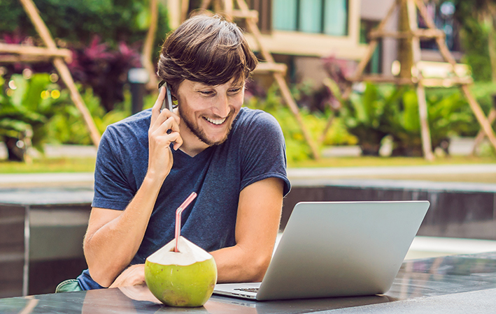 Workation-Trend: Arbeiten mit Urlaubsfeeling
