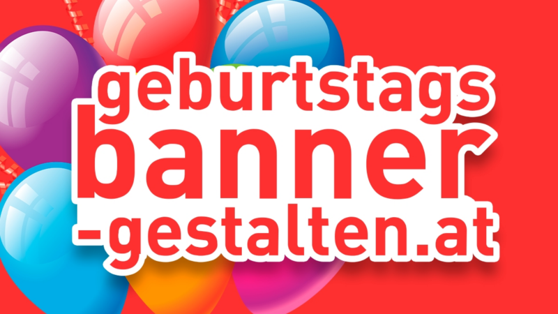 Einzigartige Geburtstagsbanner online gestalten