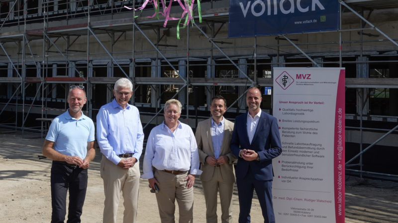 MVZ Labor Koblenz feiert Richtfest
