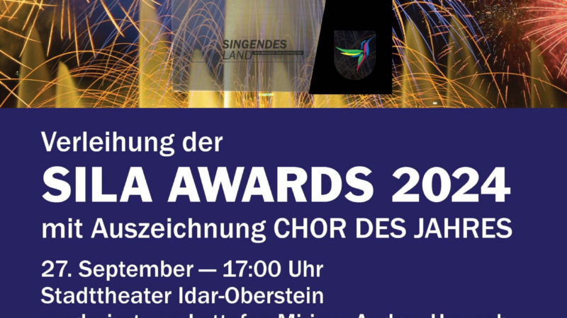 Verleihung der SILA Awards 2024 – eine Auszeichnung für besonderes Engagement in der Chorkultur