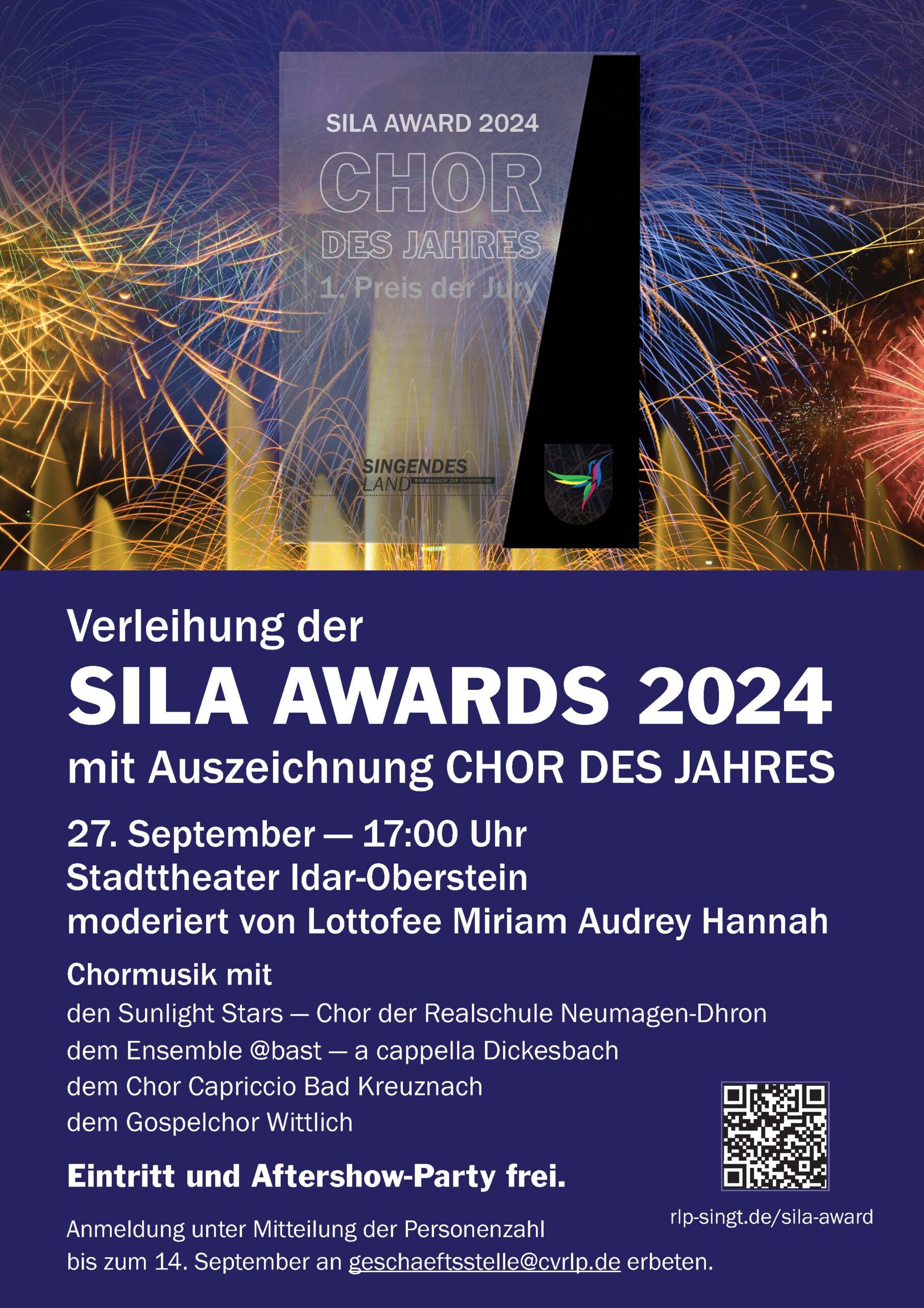Verleihung der SILA Awards 2024 – eine Auszeichnung für besonderes Engagement in der Chorkultur