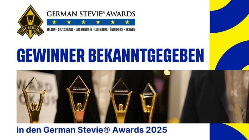 Stevie® Awards geben die Preisträger:innen 2025 bekannt