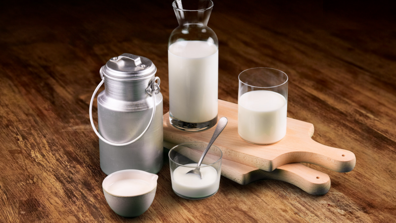 Milch und Käse im Internet