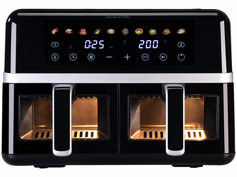 Rosenstein & Söhne Dual-Heißluftfritteuse HF-420