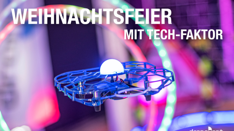 Firmen-Weihnachtsfeier mit Drohnenspaß